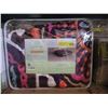 Image 1 : New Queen Size Multi-Colour Sherpa Blanket