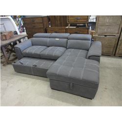 New Chaise End Sofa with Pull-Out Bed