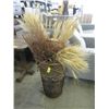 Image 1 : 2 Large Wicker Baskets with Decorative Grasses