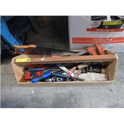 Wood Tool Caddy & Contents