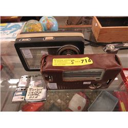 2 Vintage Radios & 3 Cigarette Lighters