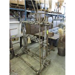 Wood Garden Tool Rack
