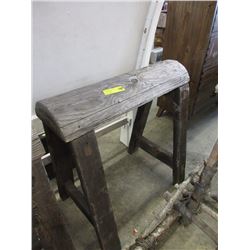 Wood Saddle Horse
