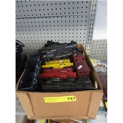 Box of O Scale Train Cars & Track