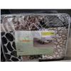 Image 1 : New Queen Size Animal Block Sherpa Blanket