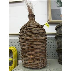 21" Wicker Vase - 11" Diameter