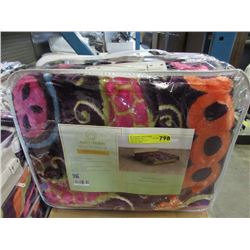 New Queen Size Multi-Colour Sherpa Blanket