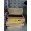 Image 1 : 18 New Wood Pen Boxes - Removable Inserts