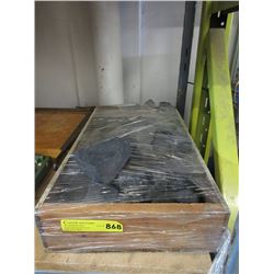 Flat Wood Box of Fireplace Rocks