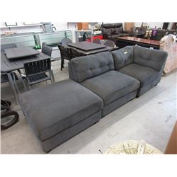 New 3 Piece Sofa with Ottoman End