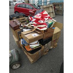 Skid of Assorted Household & Collectibles