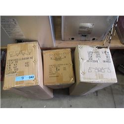 3 Wall Mount 4 Bulb Light Fixtures