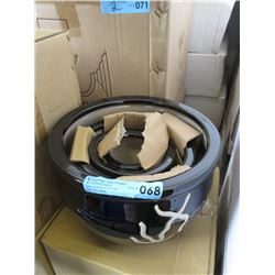 New 4 Piece Set of Black Ceramic Plant Pots