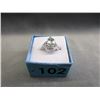 Image 2 : Green Amethyst & Diamond Cocktail Ring