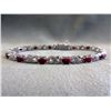 Image 1 : Stunning Red Ruby & Diamond Tennis Bracelet