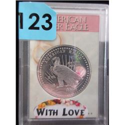 1 Oz. .999 Fine Silver 1981 American Eagle Round