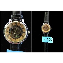 New 2-Sided Mechanical Skeleton Watch