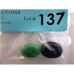 37 CTW Loose Emerald & Sapphire Gemstones