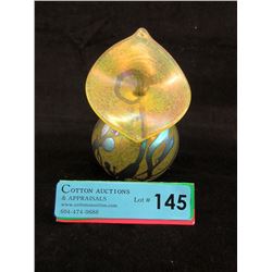 Signed Arte Vargas Art Glass Vase