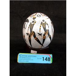 Hand Painted Ostrich Egg