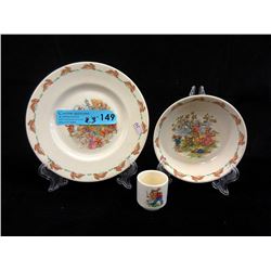 Royal Doulton Bunnykins Plates, Bowl & Egg Cup