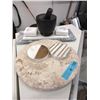 Image 1 : Stone Mortar & Pestle, Marble Lazy Susan & More