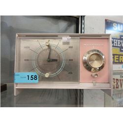 Mid-Century Motorola Clock Radio Visilte Pink Case