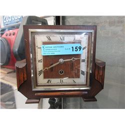 Vintage English Oak Mantle Clock