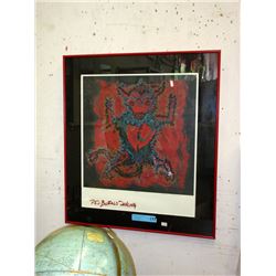 Limited Edition Lithograph "Red Buffalo Dancing"