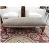 Image 1 : Vintage Wood Bench with Upholstered  Top