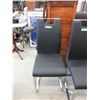 Image 1 : New Leather Like Dining Chair with Chromed Legs