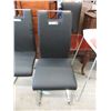 Image 1 : New Leather Like Dining Chair with Chromed Legs