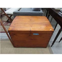 Vintage Pine Dome top Dovetailed Trunk ca 1870
