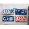 Image 1 : 5 BC License Plates from the 1960s