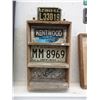 Image 1 : Vintage Wood Shelve with License Plates