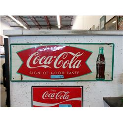 1950s Coca-Cola "Sign of Great Taste" Fishtail Sign