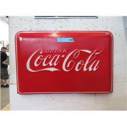 1940s/50s "Drink Coca-Cola" Steel Sign