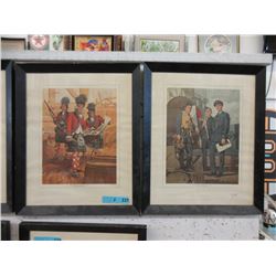 Pair of Framed Tom Neely 1966 Prints