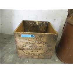Alberta Canadian Wood Butter Crate