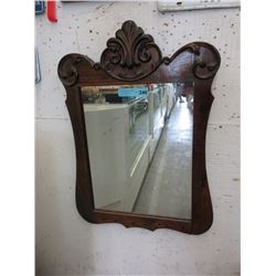 Canadiana Oak Wall Mirror ca1900