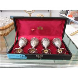 4 Silver Plated Egg Cups in Original Box