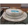 Image 1 : 2 French Limoges Platters & a Lidded Serving Dish