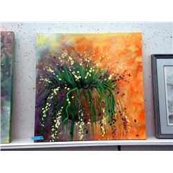 Large Paint on Canvas Still Life