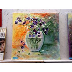 Large Paint on Canvas Still Life