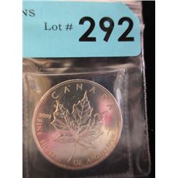 1 Oz. Canada Maple Leaf .9999 Silver Coin