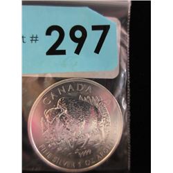 2013 CDA 1 Oz. Bison .9999 Silver Coin