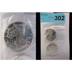 2 x 1/2 Oz. Golden State Mint .999 Silver Rounds