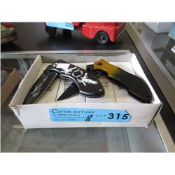 8 New Folding Knives - 3" Blades