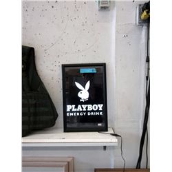 New Illuminated Playboy Energy Drink Sign