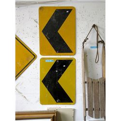2 Directional Road Signs